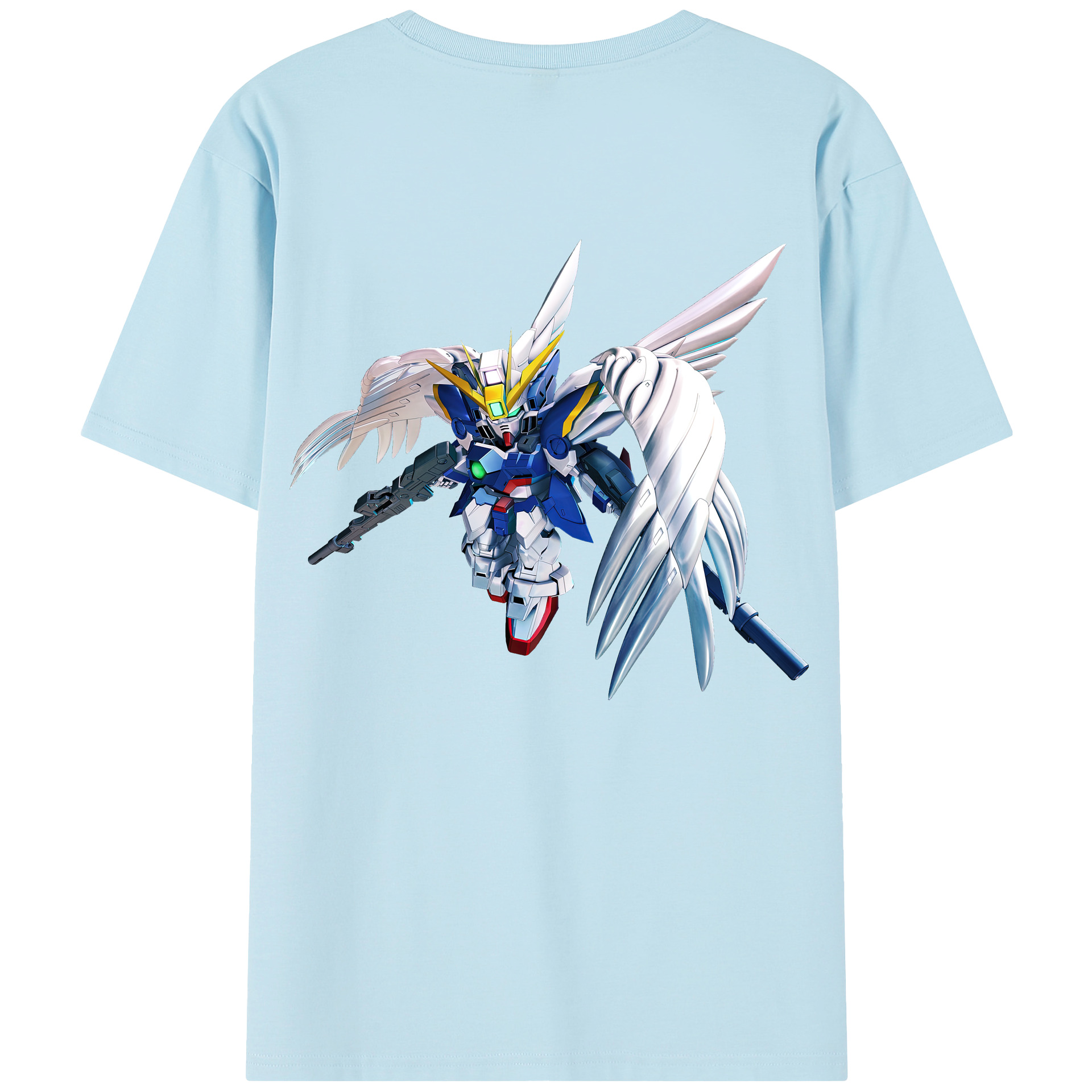 （画像用） 機動戦士ガンダム Mobile Suit Gundam 綿100％半袖Tシャツ（背面プリント）